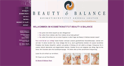 Desktop Screenshot of beautyandbalance-wittlich.de